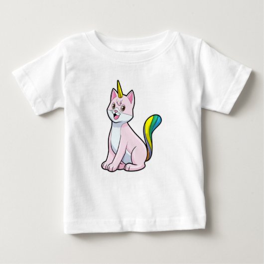キャットユニコーン ベビーTシャツ (正面)