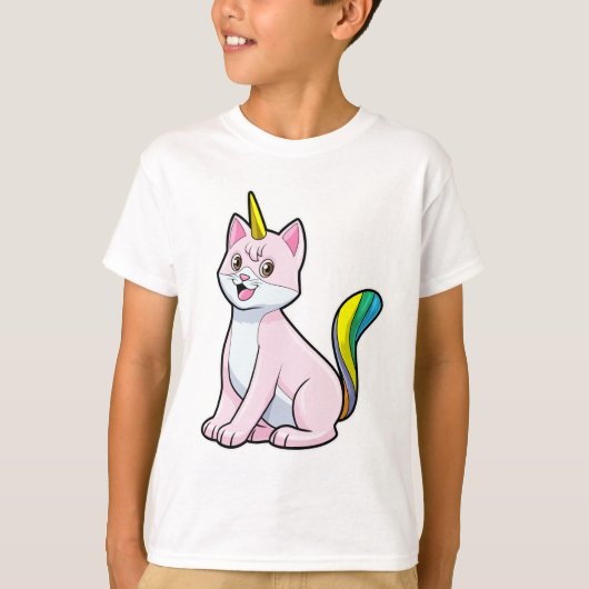 キャットユニコーン Tシャツ (正面)