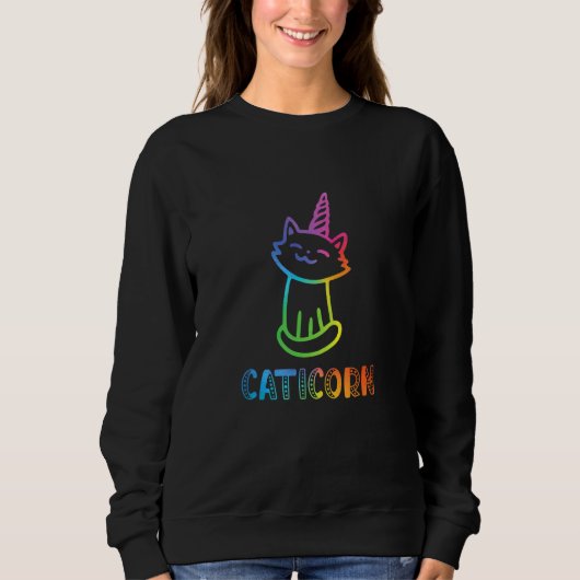 キャットユニークコーン スウェットシャツ (正面)