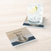 キャットヨガガラスコースター ガラスコースター (アングル)