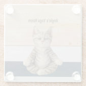 キャットヨガガラスコースター ガラスコースター (裏面)