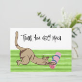 キャットヨガサンキューカード猫好き サンキューカード (スタンド正面)