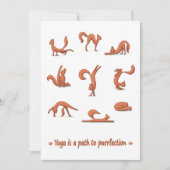 キャットヨガフラットホリデーカード シーズンカード (正面)