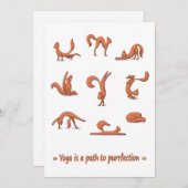 キャットヨガフラットホリデーカード シーズンカード (正面/裏面)