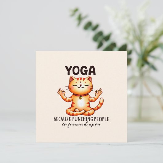 キャットヨガポーズおもしろい- Yoga (スタンド正面)