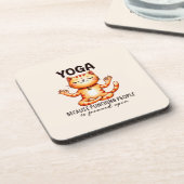 キャットヨガポーズおもしろい- Yoga コースター (左側)