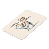 キャットヨガポーズ – インハレ – プール – エクハレ マグネット (左側)