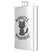 キャットヨガポーズ – ナマステマダファカス フラスク (左)