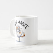 キャットヨガポーズ – Meow Mate コーヒーマグカップ (正面左)