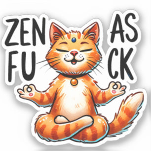 キャットヨガポーズ – Zen シール