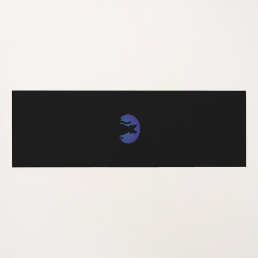 キャットヨガマットパーソナライズされたファット猫好き ヨガマット (裏面(横))