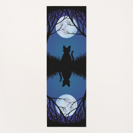 キャットヨガマットパーソナライズされたファット猫好き ヨガマット (正面)