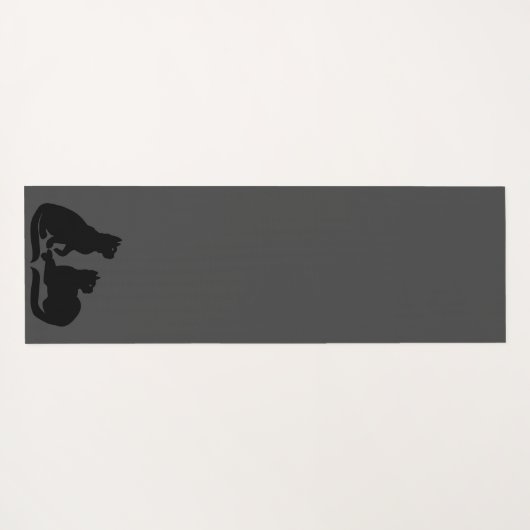 キャットヨガマッパーソナライズされたト猫好きギフト ヨガマット (裏面(横))