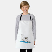 キャットヨガ瞑想フィットネス エプロン (着用した状態)