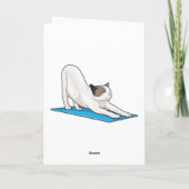 キャットヨガ瞑想フィットネス カード (裏面)