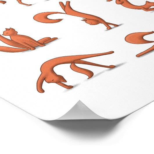 キャットヨガ ポスター (角)