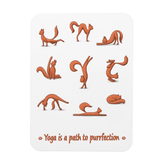 キャットヨガ マグネット (縦)