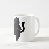 *キャットヨガ#1デジタルアート コーヒーマグカップ (正面右)