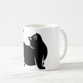 *キャットヨガ#10デジタルアート コーヒーマグカップ (正面右)