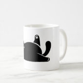 *キャットヨガ#11デジタルアート コーヒーマグカップ (正面右)