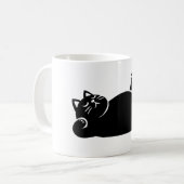 *キャットヨガ#11デジタルアート コーヒーマグカップ (正面左)