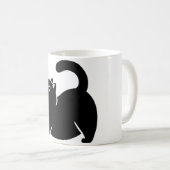 *キャットヨガ#3デジタルアート コーヒーマグカップ (正面右)