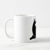 *キャットヨガ#4デジタルアート コーヒーマグカップ (左)