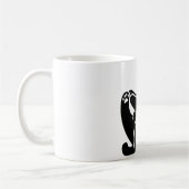 *キャットヨガ#5デジタルアート コーヒーマグカップ (左)