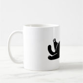 *キャットヨガ#6デジタルアート コーヒーマグカップ (左)