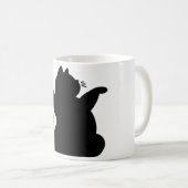 *キャットヨガ#8デジタルアート コーヒーマグカップ (正面右)