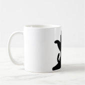 *キャットヨガ#8デジタルアート コーヒーマグカップ (左)