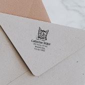 キャットヨーロッパショートヘア差出人住所 ラバースタンプ