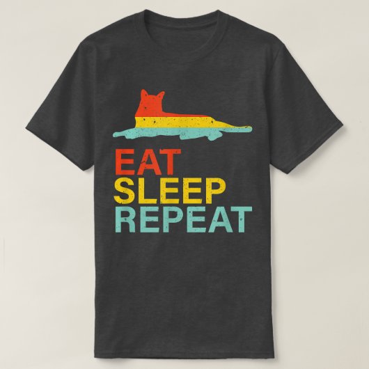 キャットライフ食べ Tシャツ (デザイン正面)