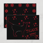 キャットラインアート ポストカード (正面/裏面)