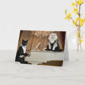 キャットラウンジデュオ カード (黄色い花)