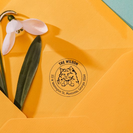 キャットラグドールファミリー差出人住所 ラバースタンプ