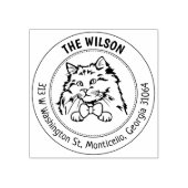 キャットラグドールファミリー差出人住所 ラバースタンプ (インプリント)