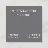 キャットラグドールブルーアイズ子猫 スクエア名刺 (裏面)