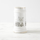 キャットラグドールポートレートスタイン ビールジョッキ (中央)