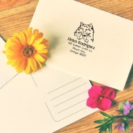 キャットラグドール差出人住所 ラバースタンプ