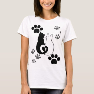 キャットラブTシャツデザイン Tシャツ