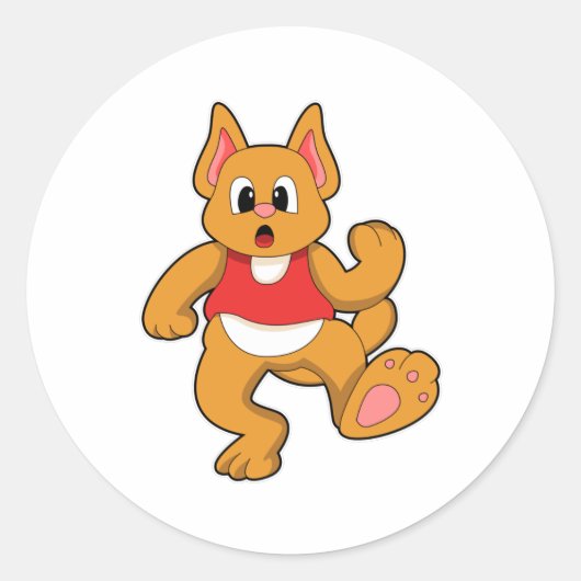 キャットランニングアット ラウンドシール (正面)