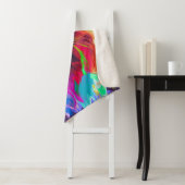 キャットリップ（幻覚体験）のようなクサイケデリックポップ・アートのアート シェルパブランケット (インサイチュ)