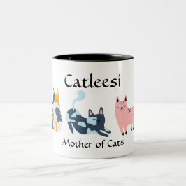 キャットリーシ、猫の母 ツートーンマグカップ