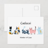 キャットリーシ、猫の母 ポストカード (正面/裏面)