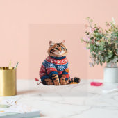 キャットリーフ秋ハロー秋おもしろい猫キッテン恋人 アクリルサイン (ウェディング)