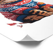 キャットリーフ秋ハロー秋おもしろい猫キッテン恋人 ポスター (角)