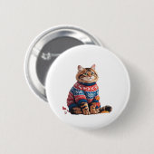 キャットリーフ秋ハロー秋おもしろい猫キッテン恋人 缶バッジ (正面&裏面)