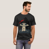 キャットレおもしろいザーアイUfoエイリアン Tシャツ (正面フル)