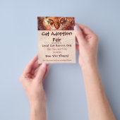 キャットレスキューイベントフライヤー チラシ (手)